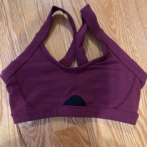 Women's Burgundy Glyder Sports Bra
